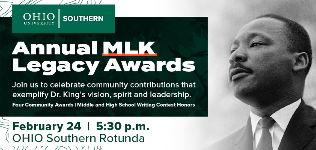 Annual Legacy Awards - February 24, 5:30 p.m. OHIO Southern  Rotunda