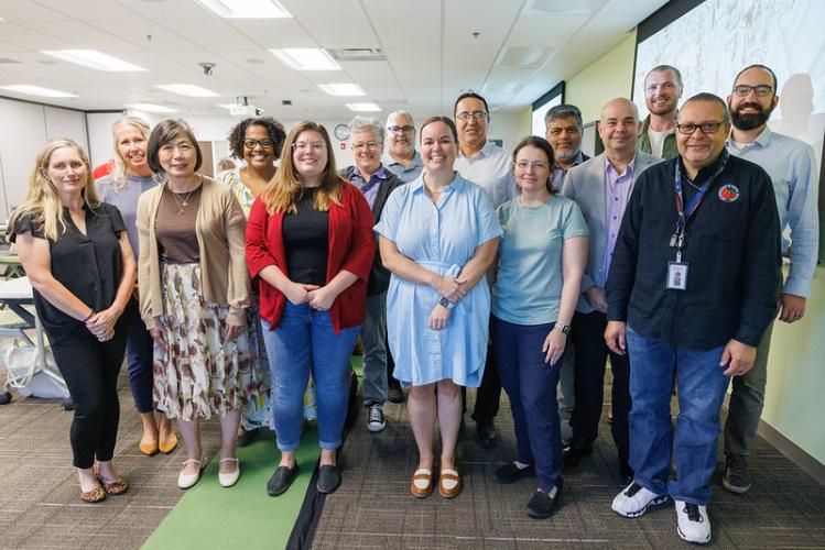 The cohort members of the Voinovich Academy OCPM stand together.