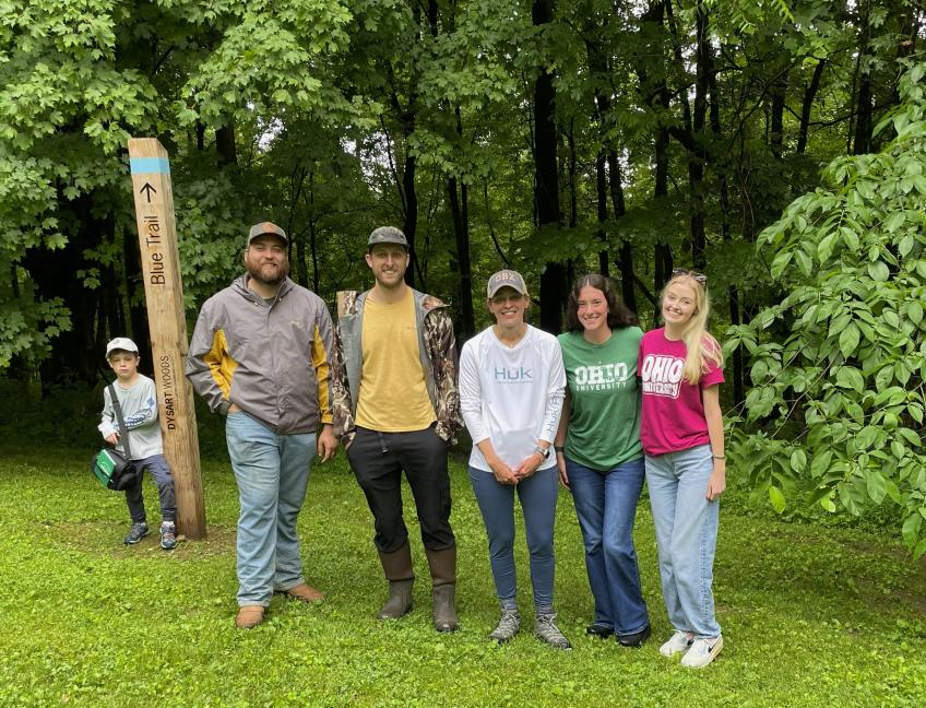 Pictured L-R: Liam Yahn, Marshall Dyer, Turner Provost, Jacqueline Yahn, Trista Regis, and Ava Jewell