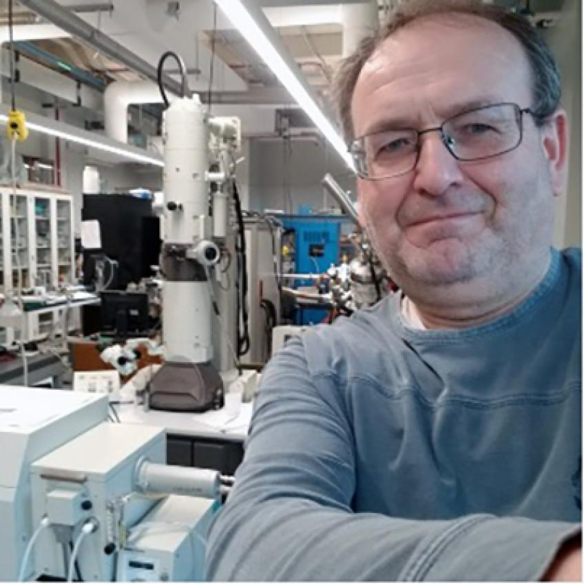Distinguished Professor of Physics Dr. Alexander Govorov in a lab environment.