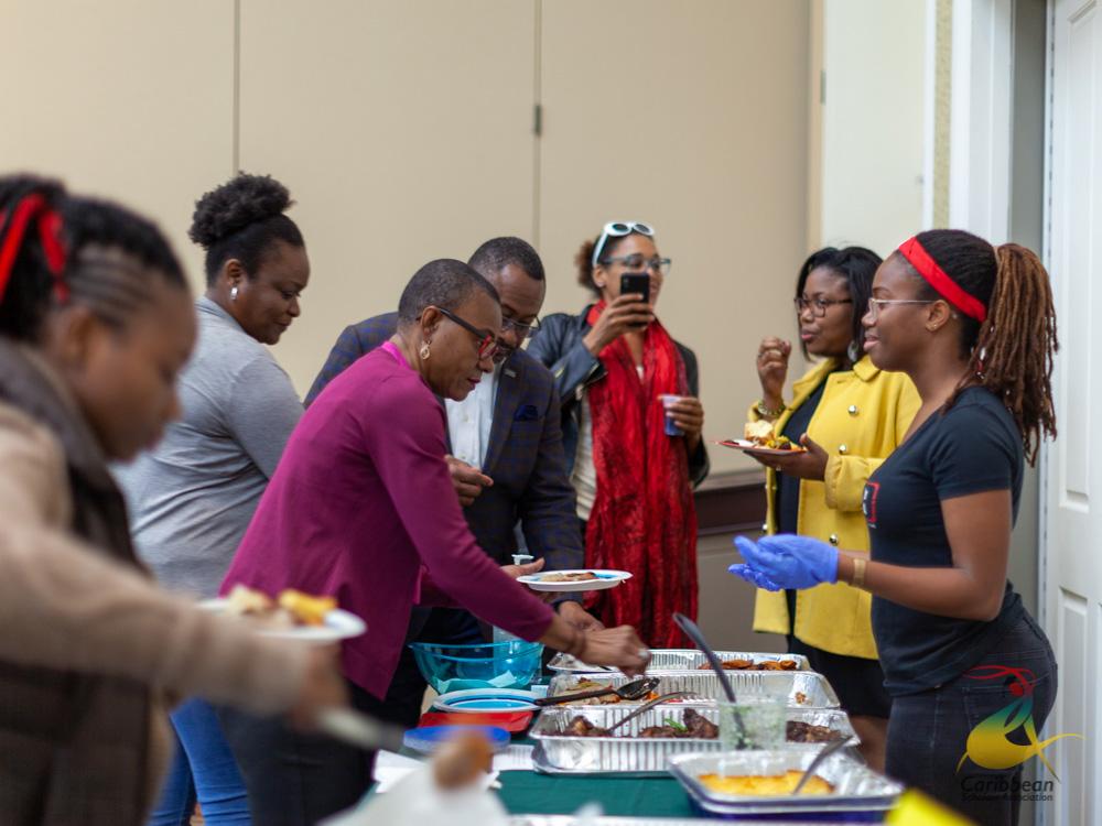 The CSA expo food table 