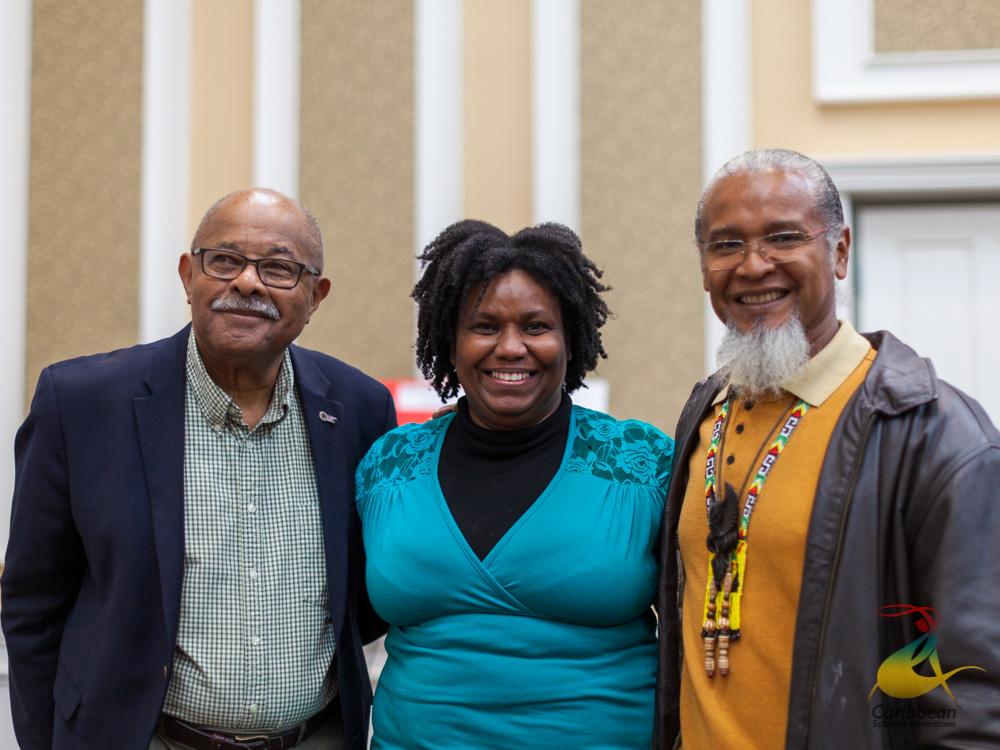 L-R: Vibert Cambridge, Lloyda Garrett and Winslow Craig 