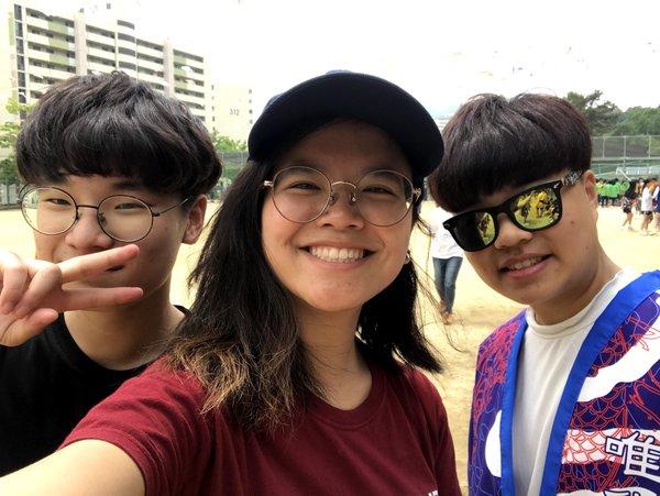 Mailé Nguyễn and their students during their Sports Day. Photo courtesy of Mailé Nguyễn.