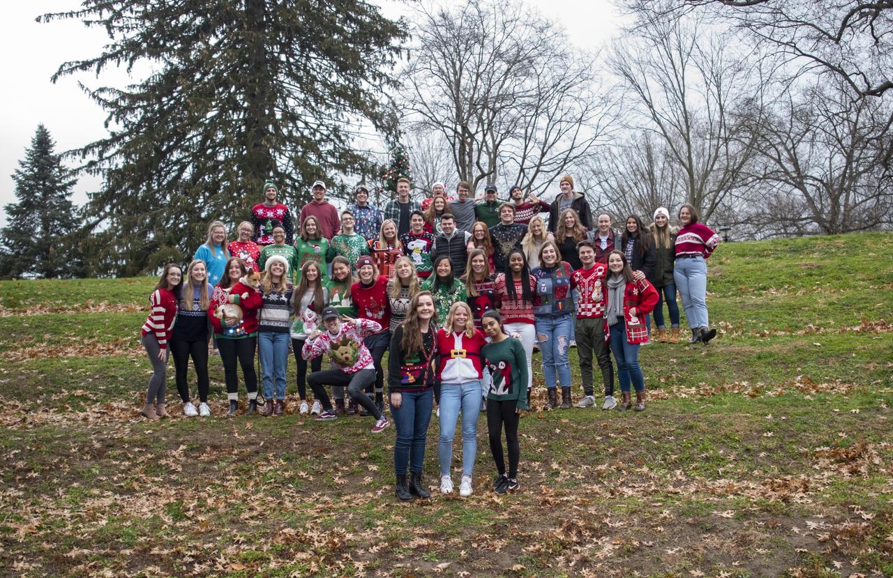 The Post staff poses for their 2019 holiday card. 