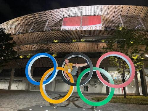 Burns Olympic rings