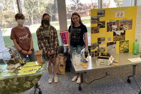 Victoria Swiler, Sam McAvoy, Caroline Whitt are shown at Family Science Day