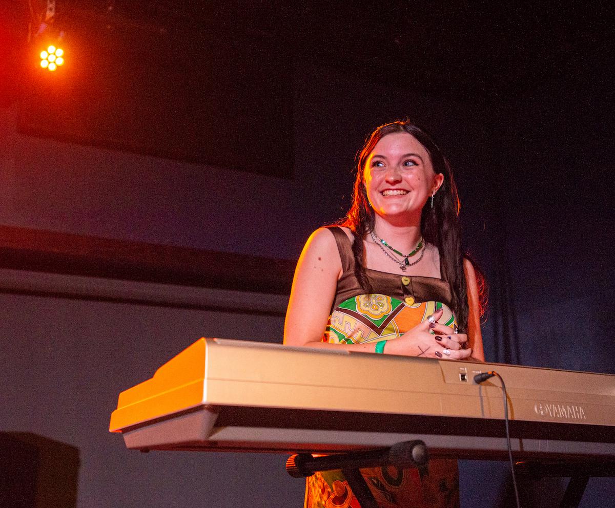 Mariana Stockman playing piano for Plastic Lemonade at The Union.