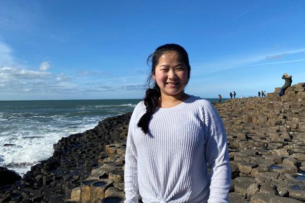 Haley Hautzinger at the Giant's Causeway