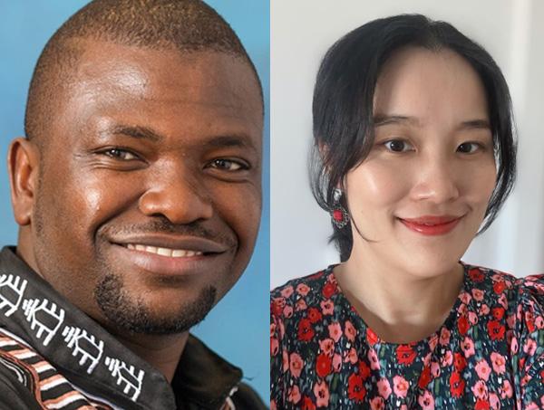 Alumni Filipo Lubua  and Linye Jing, portraits