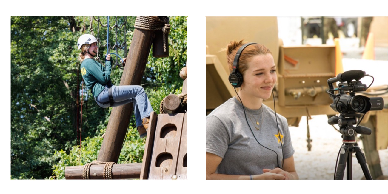 Ohio University Journalism seniors Danielle Smith (left) and Sophia Young (right) 