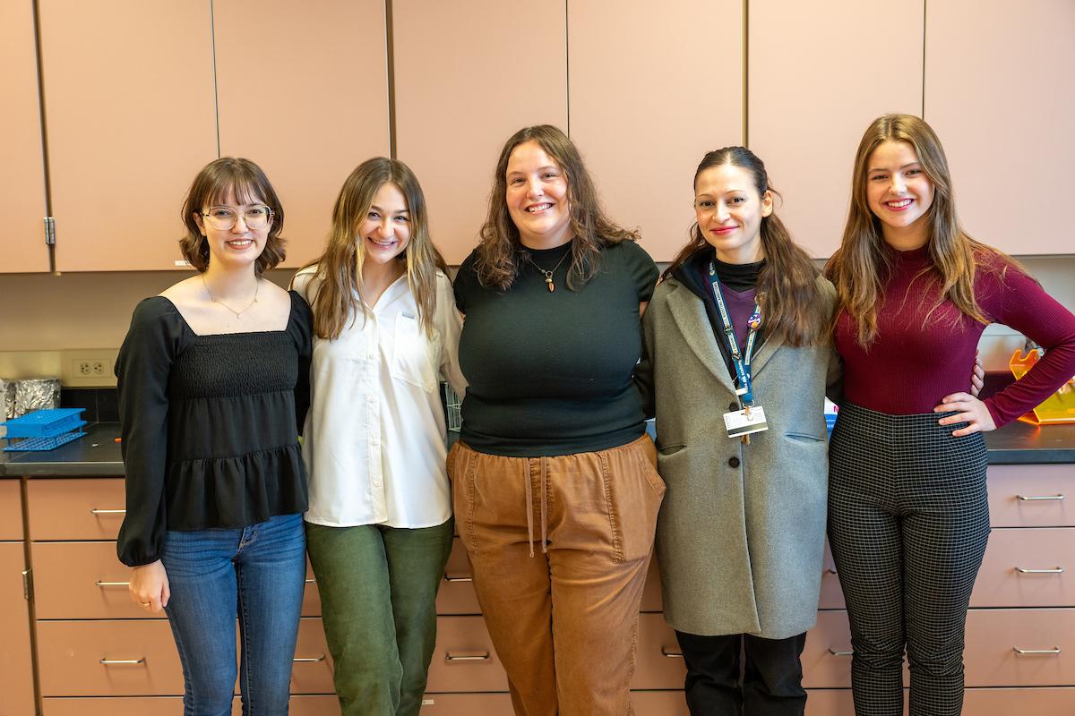 OHIO students •	Sadie Lamerson, Lindsay Robertson, Cierra Willis and Emily Skipworth, with facilitator Alexia Tasoula