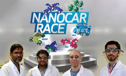 Nanocar participants Karthi Perumal, Kondalarao Kotturi, Mersad Raesi and Ramin Rabbani