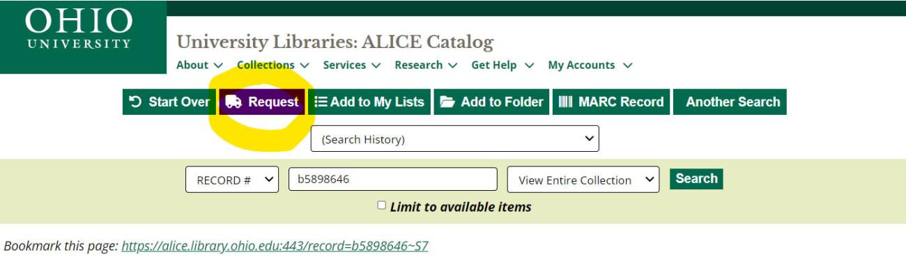 ALICE cataloge