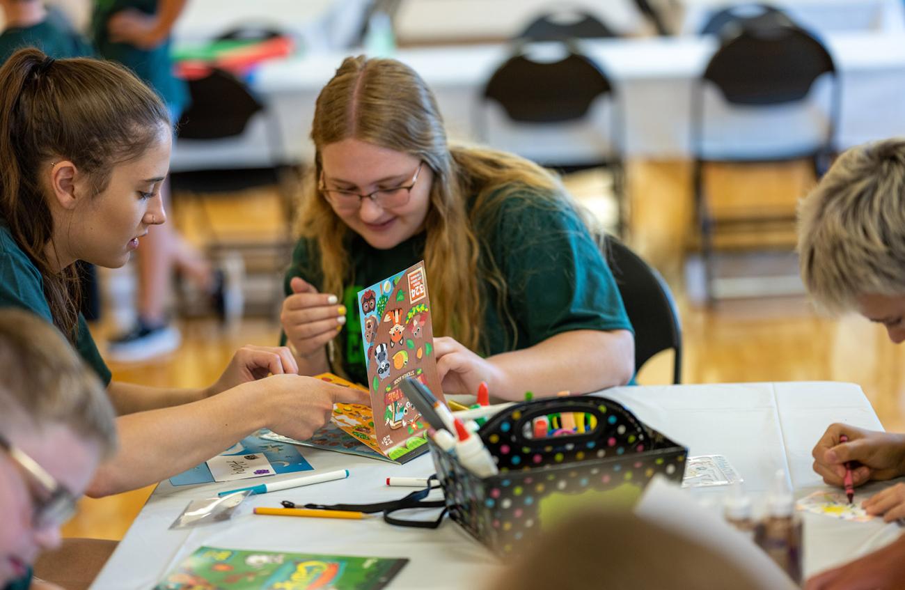 Youth with Type 1 diabetes participate in CAT Camp, a summer day camp. 