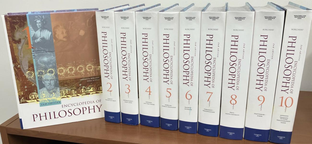 10 volumes of The Encyclopedia of Philosophy