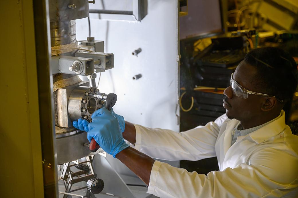 Ohio University Ph.D. student Michael Hehemeku is currently working on the Corrosion in Carbon Dioxide Transmission Joint Industry Project.
