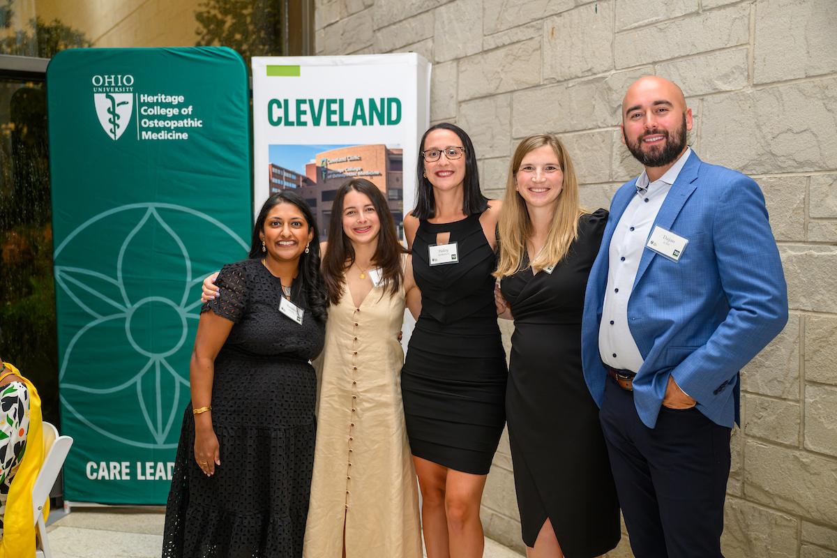 Alumni of the HCOM Cleveland campus celebrate the 10 year anniversary