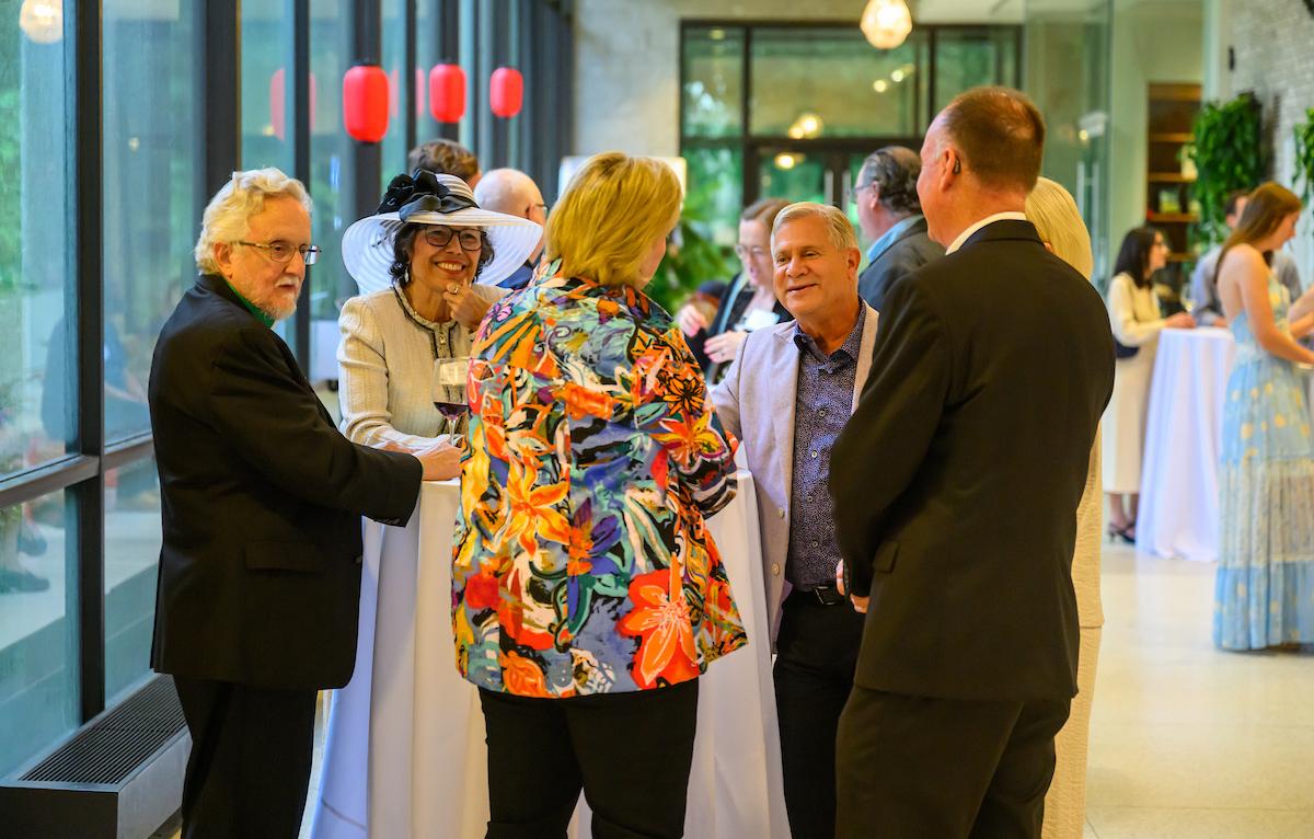 OHIO President Gonzalez greets HCOM alumni