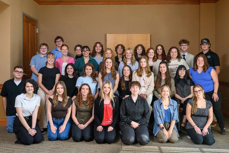 The Undergraduate Research Scholars are shown together in a group photo