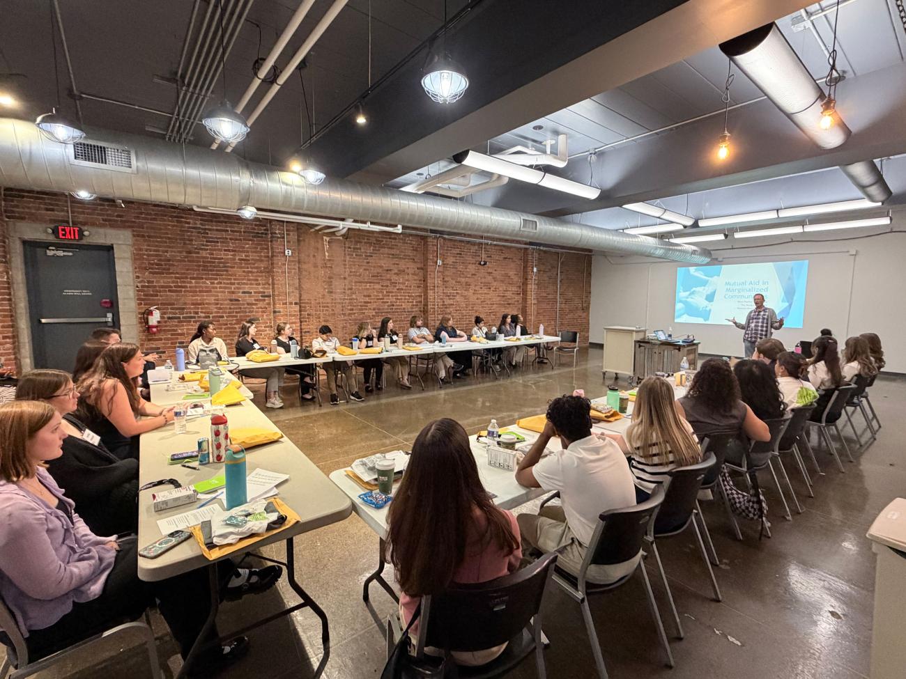 RUCOE students participate in discussion
