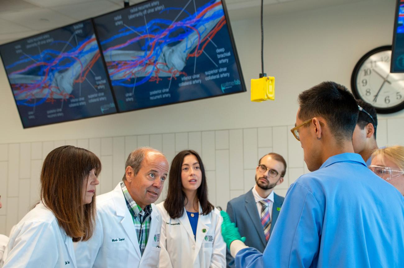 Ohio Rep. Mark Sigrist in the anatomy lab