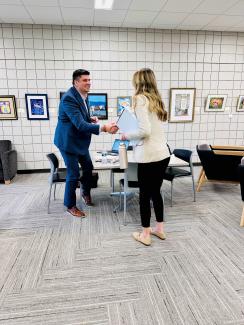 Zanesville Mock Interview Handshake