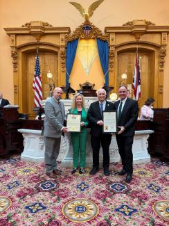 VP Johnson and Dean Gwilym with Terry Johnson and Ty Moore.