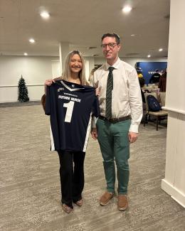Paige Gorby and Matt Fox, WVU Aspiring Nurse Program Signing Ceremony