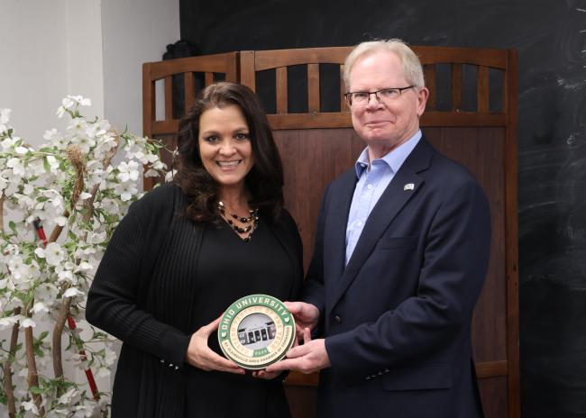 Lisa Kindler and Dean Richard W. Greenlee