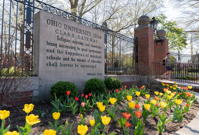 Class Gateway on Ohio University's College Green