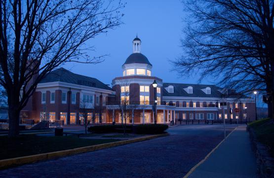  Baker Center at night 