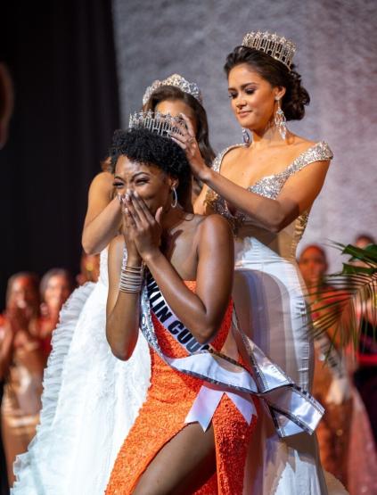  Sir’Quora Carroll is shown as she was crowned Miss Ohio 2022.