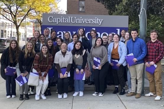  OHIO students visit Capital University Law School.