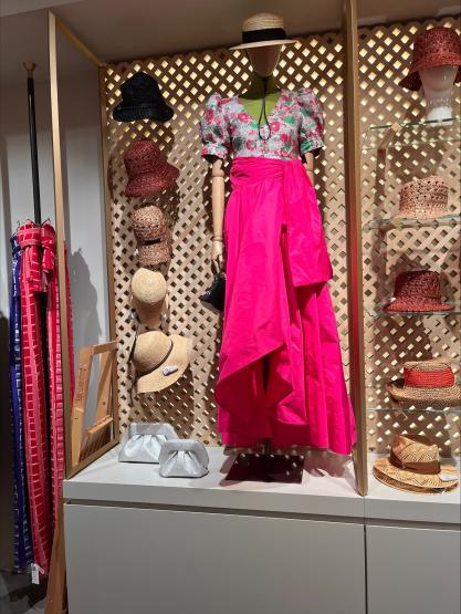 A fashion display is shown in Florence, Italy