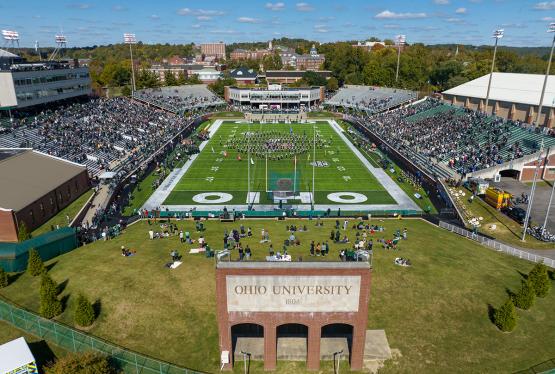  Peden Stadium on Homecoming game day 2022 