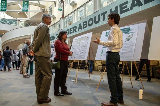Posters on display at 2024 Health Scholars Research Symposium