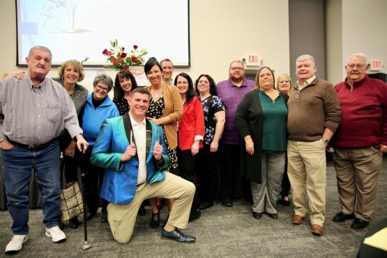 Zanesville - Russell Wagner Award with Family