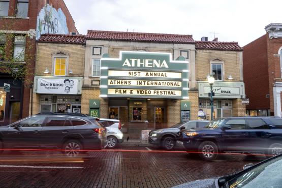  The Athena marquee displaying &amp;quot;51st Annual Athens International Film &amp;amp; Video Festival.&amp;quot; 