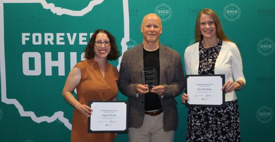 Angela Hosek, Lonnie Welch and Sara Hartman