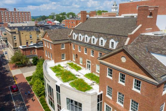  Wide shot of Schoonover Center and the green roof  