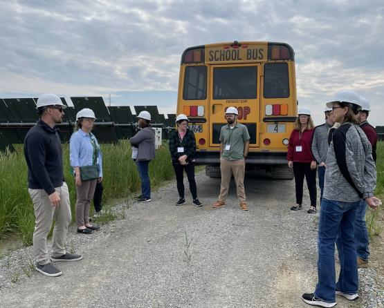  teachers tour a Ross County solar installation 