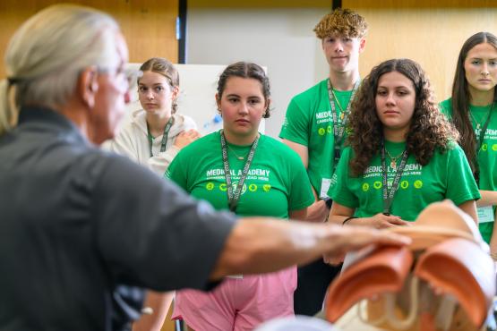  Participants in Medical Academy 2025 learn about health care careers. 
