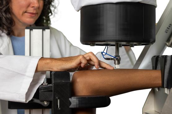 CBMT measures how strong bone is on a patient's arm