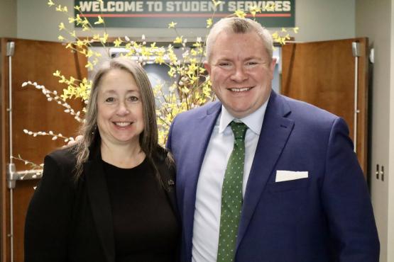 Martha Kline and Ohio Chancellor of Higher Education Mike Duffy