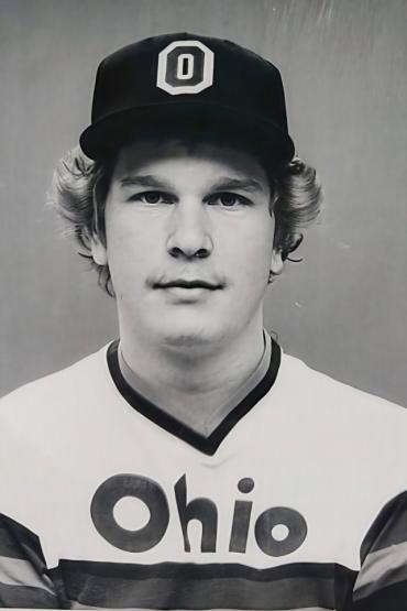 John Born's photo as a member of the OHIO Baseball team in the 1980s