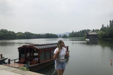 Meriah Woolery in Hangzhou.