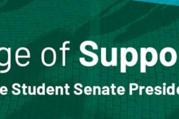 A message of support from Graduate Student Senate President Dareen Tadros