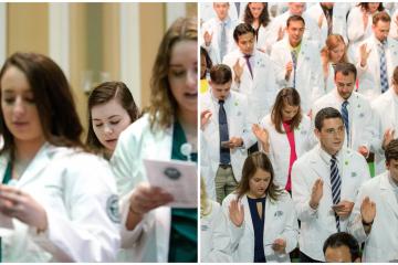 Nursing and medical students will receive their degrees a few weeks early in 2020.