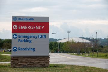 OhioHealth sign with Convo in background