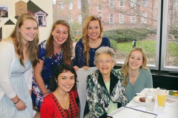 Ann Lee Konneker with Cutler Scholars
